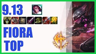 Fiora Top Ranked Challenger Build 9.13 - KR Challenger