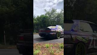 Drifting down hill at speeds sketchy!! #drift #c33 #drifting #laurel #car  full video on my channel