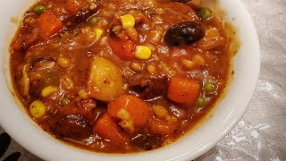 Crock Pot Beef Barley Soup