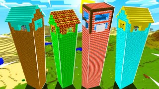 IF YOU CHOOSE THE WRONG TOWER YOU DIE IN MINECRAFT!