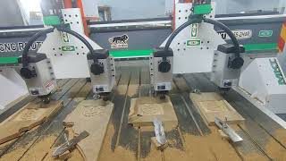 2head - 4 spindle HIGHSPEED CNC ROUTER from MK TECHNOLOGIRS