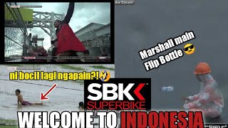 KESERUAN PARA PENONTON DI SELA SELA START DELAYED WSBK MANDALIKA 2021