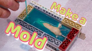 Making a silicone mold for a bass lure    #lurebuilding #bassfishing #siliconemold