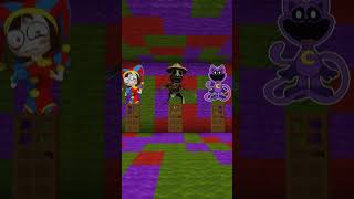 Doors Lead and Zoonomaly👺💚, Pomni🎪❤️, CatNap🐈‍⬛💜| Wait For It #shorts #minecraft