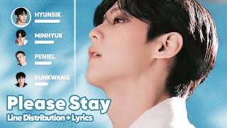 BTOB - Please Stay (Line Distribution + Lyrics Karaoke) PATREON REQUESTED