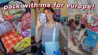 prepare and pack with me FOR EUROPE! italy summer packing vlog! packing for a month long europe trip