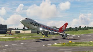 Best AMazing Landing!!! Boeing 747 CARGOLUX Landing At Dublin Airport MFS2020