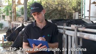 הפקת סרט הדרכה ובטיחות למכשיר מעקב תפוקת רפתות (כתוביות תרגום בצ'כית)