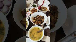 ❤️ Assamese Food ❤ #boiledpork #bambooshoot #fishcurry #porkfry #assamesefood #youtubeshorts #food