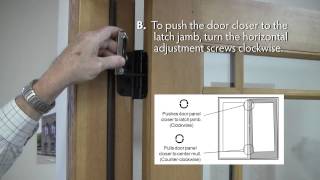 How To Adjust Lincoln Swing Patio Door Hinges