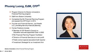 Financial Planning Program Overview: Navigating Your Financial Future with BU