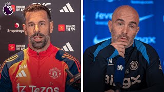 Late drama at Old Trafford! | Ruud van Nistelrooy and Enzo Maresca reaction from Man Utd 1-1 Chelsea