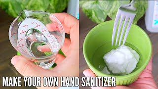 How To make HAND SANITIZER with stuff you already have at home!