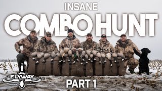 Unreal COMBO HUNT in the SNOW (cacklers and mallards) PT1