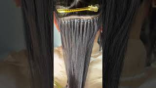 Extensiones con micro rings o micro anillos.