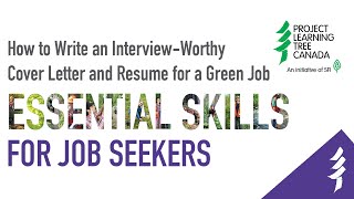 Write a Resume and Cover Letter To Land Your Green Job!