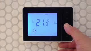 How to Use and Programme the HY01WE Thermostat