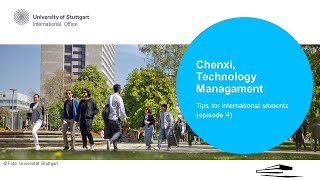 Tips for international students (episode 4) / Chenxi