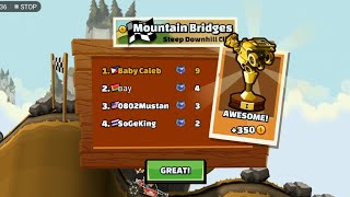 HILL CLIMB RACING 2- Dune Buggy/ Mountain Bridges/ Steep Down Hill Cliff