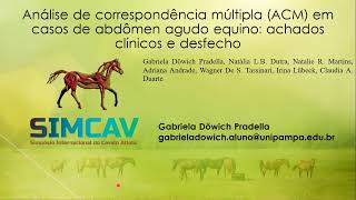 #03 ANÁLISE DE CORRESPONDÊNCIA MÚLTIPLA (ACM) EM CASOS DE ABDOMEN AGUDO EQUINO...