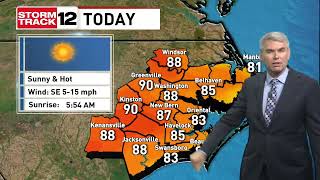 NC Meteorologist Les Still Is Tracking Average Heat To Start The Week