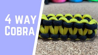 How to Make A 4-Way Cobra Weave Keychain