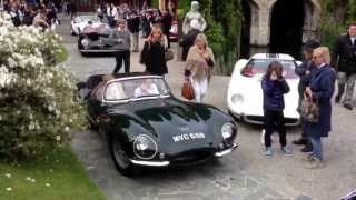 Jaguar XK SS + Porsche 356 Speedster Villa d'Este 2013 Amazing Sound