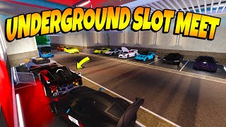 HUGE SLOT CAR ROLEPLAY UNDERGROUND MEET! (Apollo Overlands + SLOT CARS!)