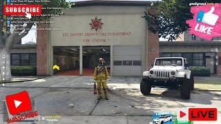 I am Firefighter in GTA-5 Grand RP | Live Multiplayer Gameplay | GTA 5