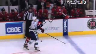 Vancouver Canucks Jannik Hansen Suspended For Hit on Hossa 2/19/13