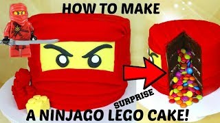 How To Make A Ninjago LEGO Cake. SURPRISE PINATA CAKE!