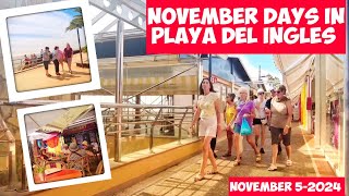 Gran Canaria🌴NOVEMBER DAYS IN PLAYA DEL INGLES - 2024