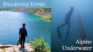 Freediving Fernie (4K) | Alpine Underwater | BC, Canada