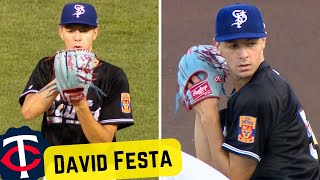 David Festa Full Outing Highlights | Twins Pitching Prospect