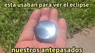 asi se mira el eclipse con estas piedras hace muchos años