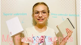 My travel art supplies || what I take on the go!