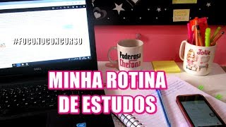 Study vlog | Rotina de estudos - foco no concurso