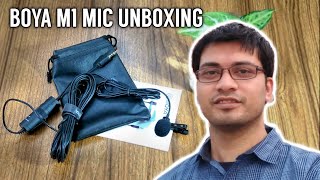 Boya M1 Microphone Unboxing and Tasting | Best Budget Mic for Smartphone and DSLR