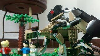 Scorpius Rex and the Parasaurolophus | Lego Jurassic World Camp Cretaceous