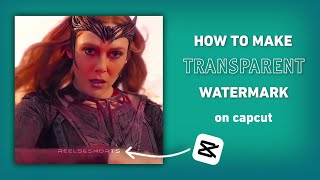 How To Make Mirror Watermark by using Capcut