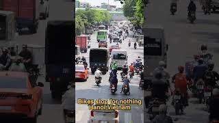 Cycling Street Craziness of Hanoi Vietnam #hanoi #vietnam #shorts