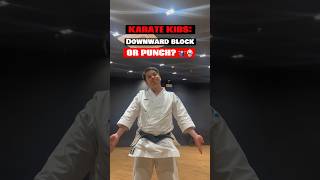 Karate kids: downward block or punch? 🤷🏻‍♂️🥋 #karate #shorts