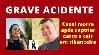 Acidente após carro sair da pista e cair em ribanceira em Porto Feliz.