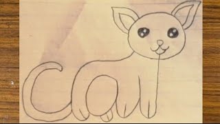 How To Draw a Cat Using Cat Word | Very Easy! @FarjanaDrawingAcademy