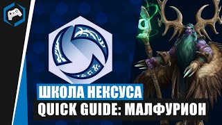 ШКОЛА НЕКСУСА #102:​ Quick Guide - Малфурион | Heroes of the Storm