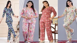 latest and trendy night wear top and trousers designs for beautiful ladies 2024||#2024 #latest #new