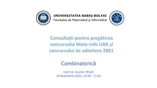 Consultații Mate-Info UBB | 2021-2022 | Combinatorică