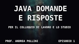 JAVA 10 DOMANDE E RISPOSTE  [1] #java #oop