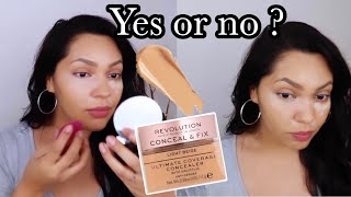 REVOLUTION CONCEAL AND FIX ULTIMATE COVERAGE CONCEALER REVIEW | MEDIUM SAND