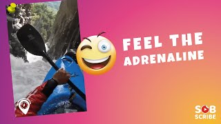 😋 Feel The Adrenaline | Extreme Sport | Kayak | Redbull 🔥 ADVENTURES FEVER #shorts